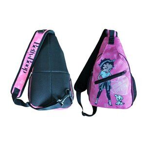 New Betty Boop Attitude Sling Tote Bag Shoulder Messenger Pink Gift Pudgy Sassy